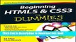 Ebook Beginning HTML5 and CSS3 For Dummies Free Download
