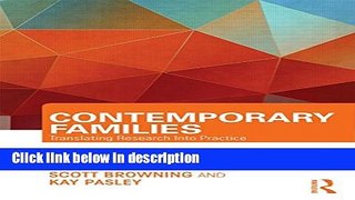 Books Contemporary Families: Translating Research Into Practice (Family Therapy and Counseling)