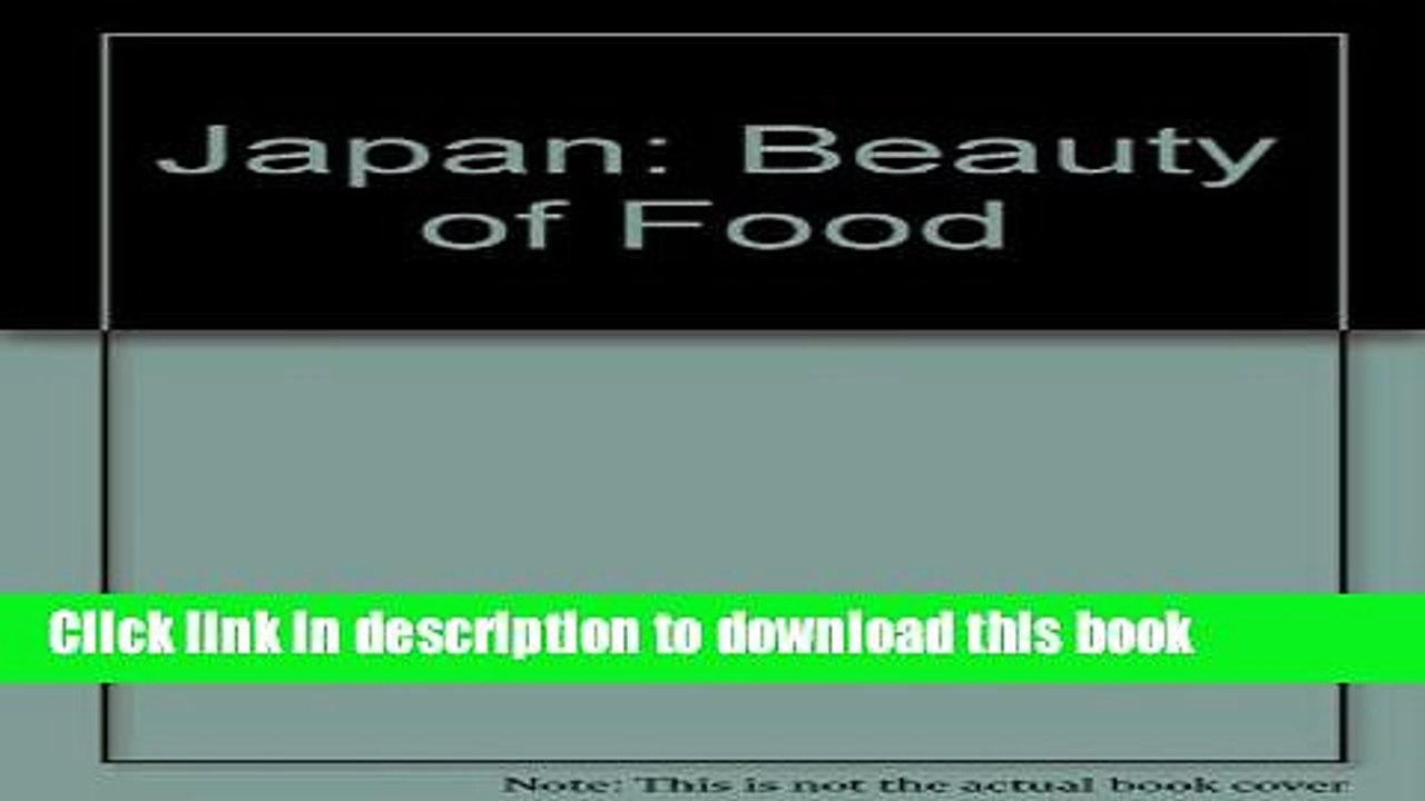 Ebook Japan: Beauty of Food Full Online