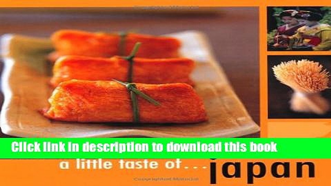 Ebook A Little Taste of Japan Free Online