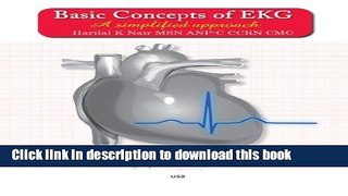 Books Basic Concepts of EKG: A Simplified Approach Free Online