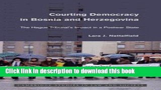 Books Courting Democracy in Bosnia and Herzegovina Full Download