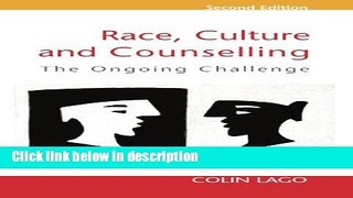 Books Race, Culture and Counselling Free Download