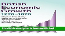 Ebook British Economic Growth, 1270-1870 Free Online
