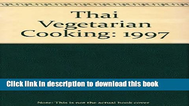 Ebook Thai Vegetarian Cooking Free Online