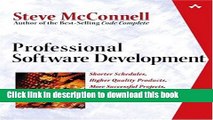 Ebook Professional Software Development: Shorter Schedules, Higher Quality Products, More