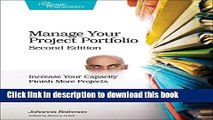 Books Manage Your Project Portfolio: Increase Your Capacity and Finish More Projects Free Online