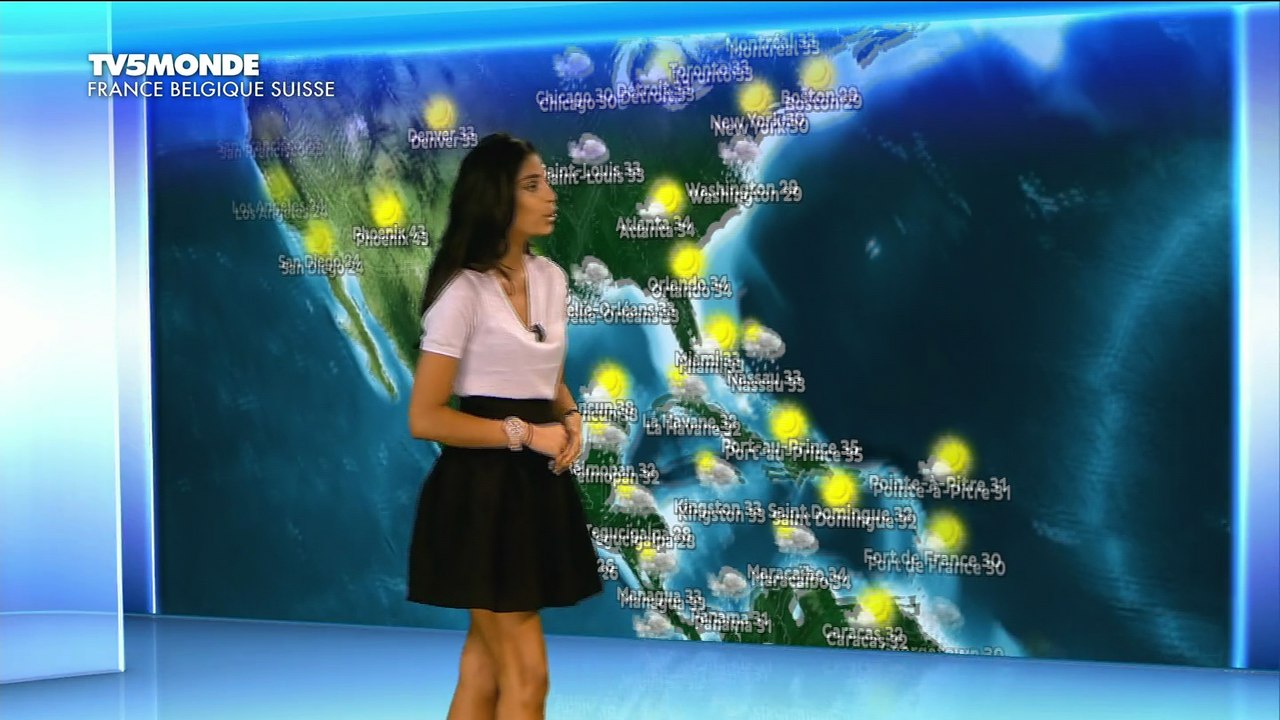 LA METEO du 2016 07 13 de TATIANA SILVA sur TV5 MONDE
