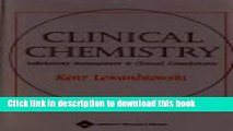 Books Clinical Chemistry: Laboratory Management and Clinical Correlations Free Online