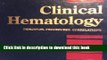 Ebook Clinical Hematology: Principles, Procedures, Correlations Full Download