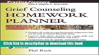 Download Grief Counseling Homework Planner PDF Online