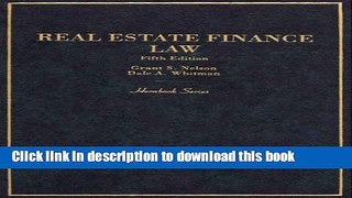 PDF  Hornbook on Real Estate Finance Law (Hornbooks)  Free Books