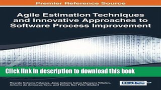 Books Agile Estimation Techniques and Innovative Approaches to Software Process Improvement Free