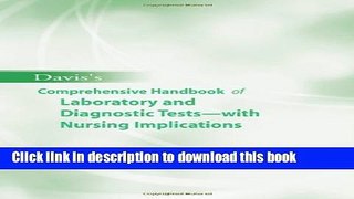 Books Davis s Comprehensive Handbook of Laboratory and Diagnostic Tests with Nursing Implications