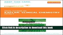 Ebook Clinical Chemistry - Elsevier eBook on VitalSource (Retail Access Card): Theory, Analysis,