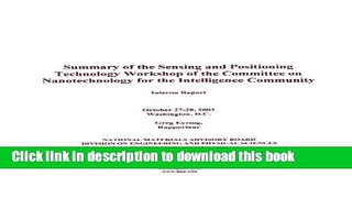 Ebook Summary of the Sensing and Positioning Technology Workshop of the Committee on