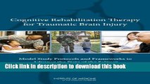 Books Cognitive Rehabilitation Therapy for Traumatic Brain Injury: Model Study Protocols and