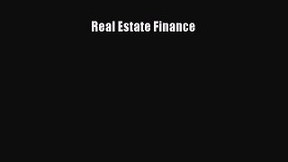 READ book  Real Estate Finance  Full Free