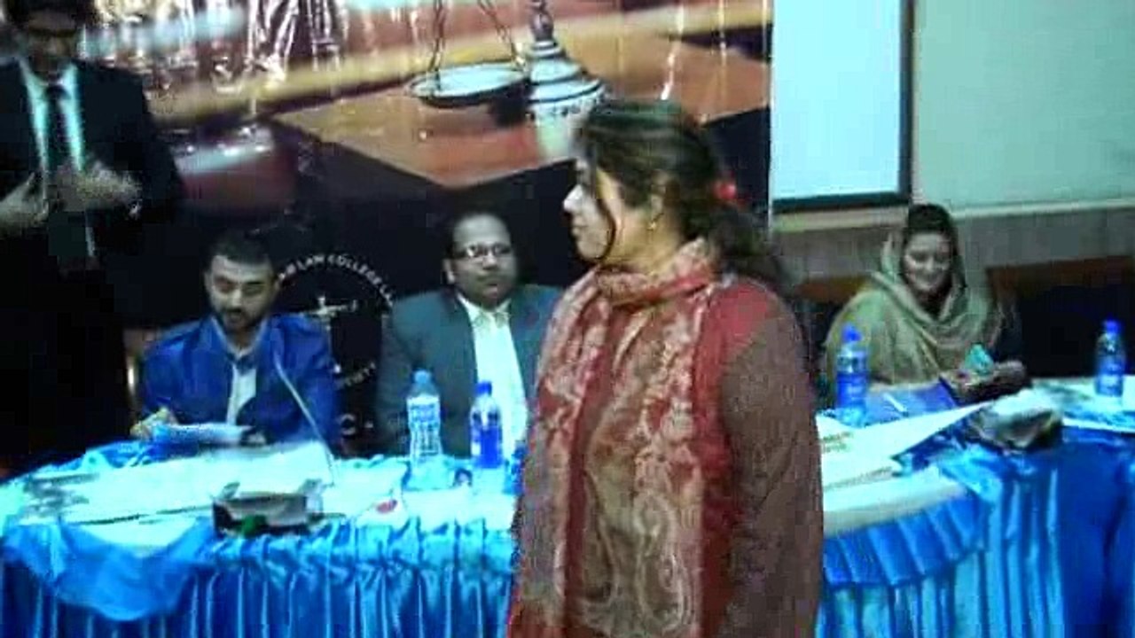 QLC Certificate Distribution in 2nd Annual Moot Court Competition at Quaid-e-Azam Law College Lahore