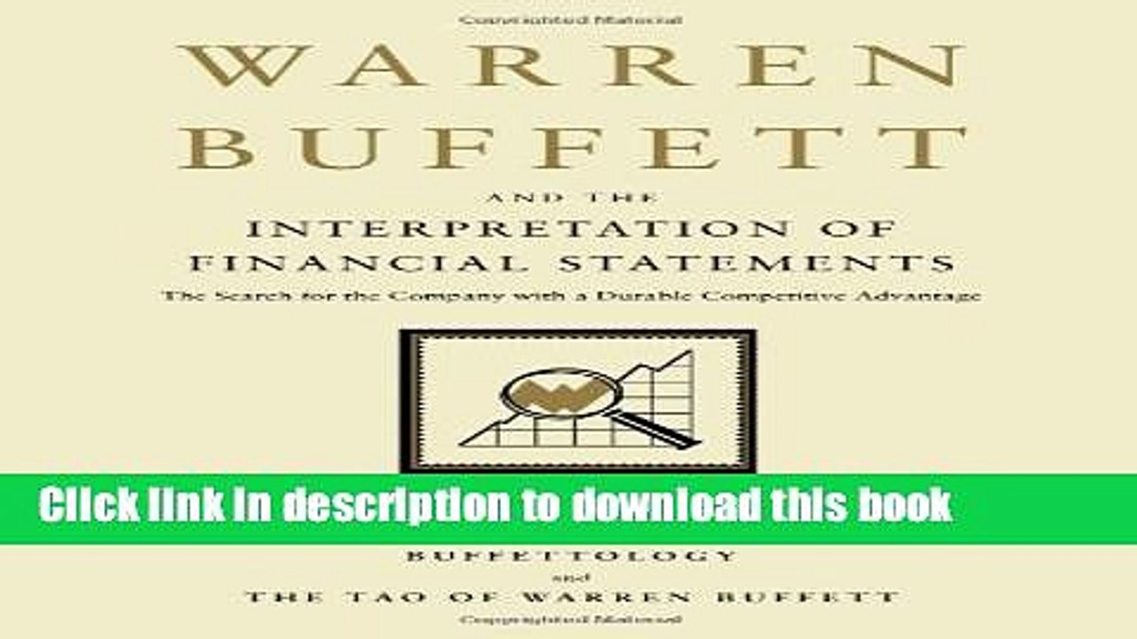 Books Warren Buffett and the Interpretation of Financial Statements: The Search for the Company