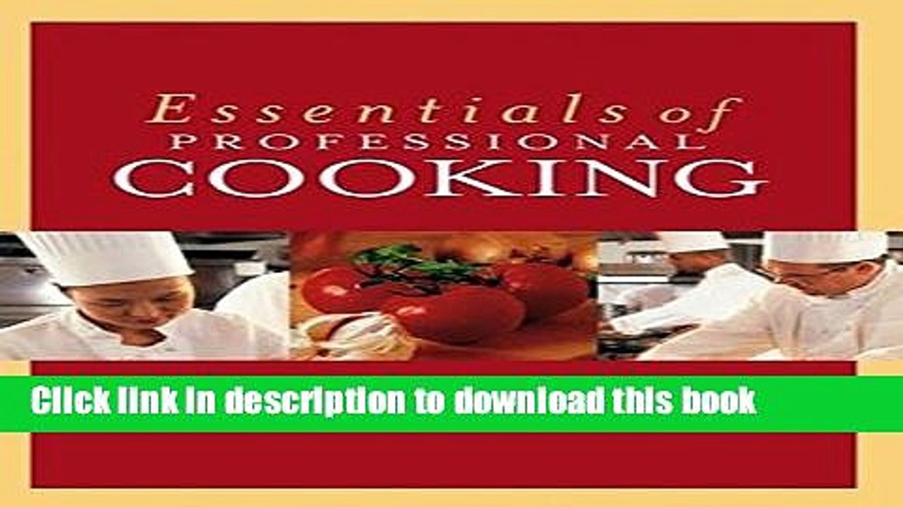 Books Essentials of Professional Cooking Free Download