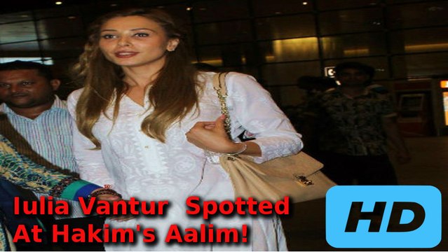 Iulia Vantur Spotted At Hakim's Aalim Saloon