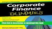 Books Corporate Finance For Dummies Full Online