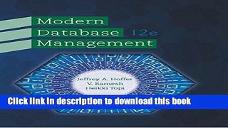 Ebook Modern Database Management (12th Edition) Free Online