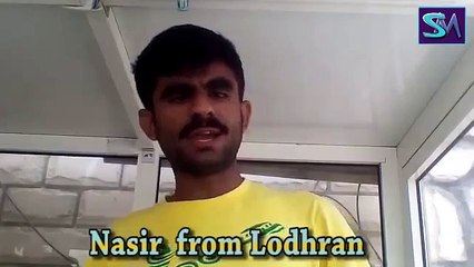 A man from Lodhran Crtisize Nawaz Sharif for his fake promises with the people of Lodhran during election campaign.