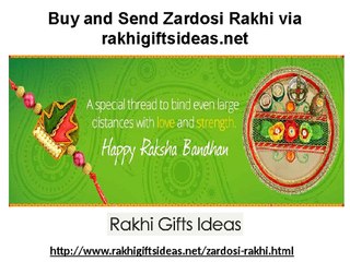 Buy and Send Zardosi Rakhi via rakhigiftsideas.net..!!