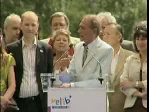 Inauguration de Vélib'