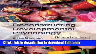 Read Deconstructing Developmental Psychology Ebook Free