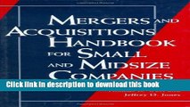 Ebook Mergers and Acquisitions Handbook for Small and Midsize Companies Free Online