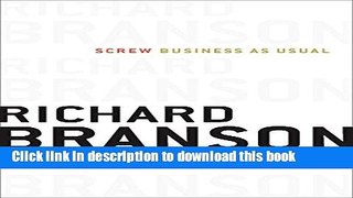 Ebook Screw Business As Usual Free Online