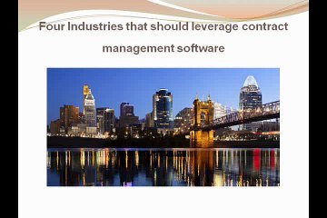 Four Industries that should leverage contract management software