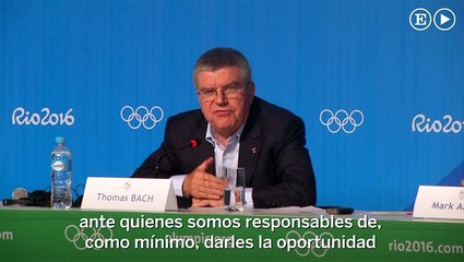 Bach defiende a los deportistas rusos