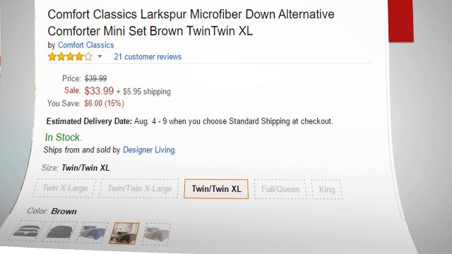Comfort Classics Larkspur Microfiber Down Alternative Comforter Mini Set Review