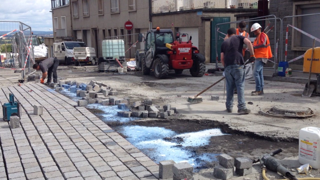 Les travaux de la rue Chênedollé à Vire