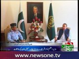 PM Nawaz appreciates role of Pakistan Air Force in safeguarding Pakistan’s air frontiers.