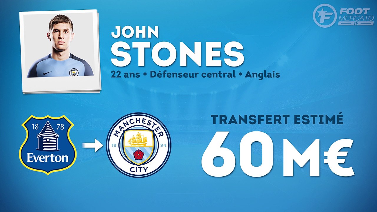 Officiel : John Stones rejoint Manchester City