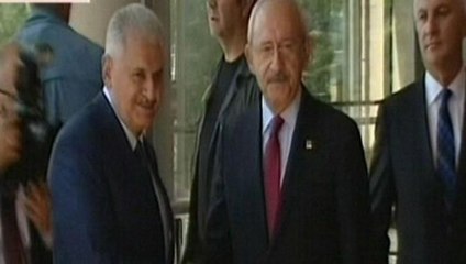 Ankara'da bir ilk... Binali Yıldırım CHP Genel Merkezi'nde