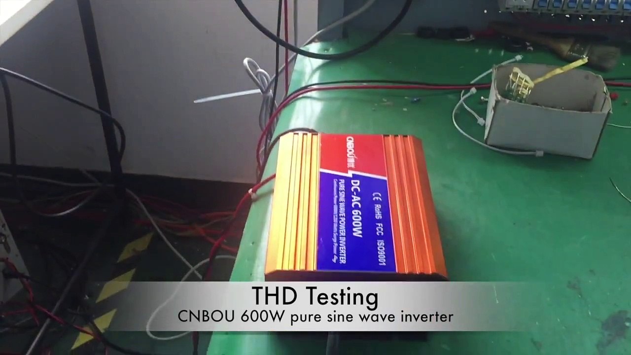 600w inverter THD testing