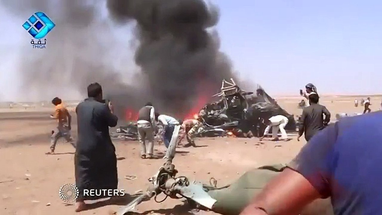 Russian helicopter downed in rebel-held Idlib province