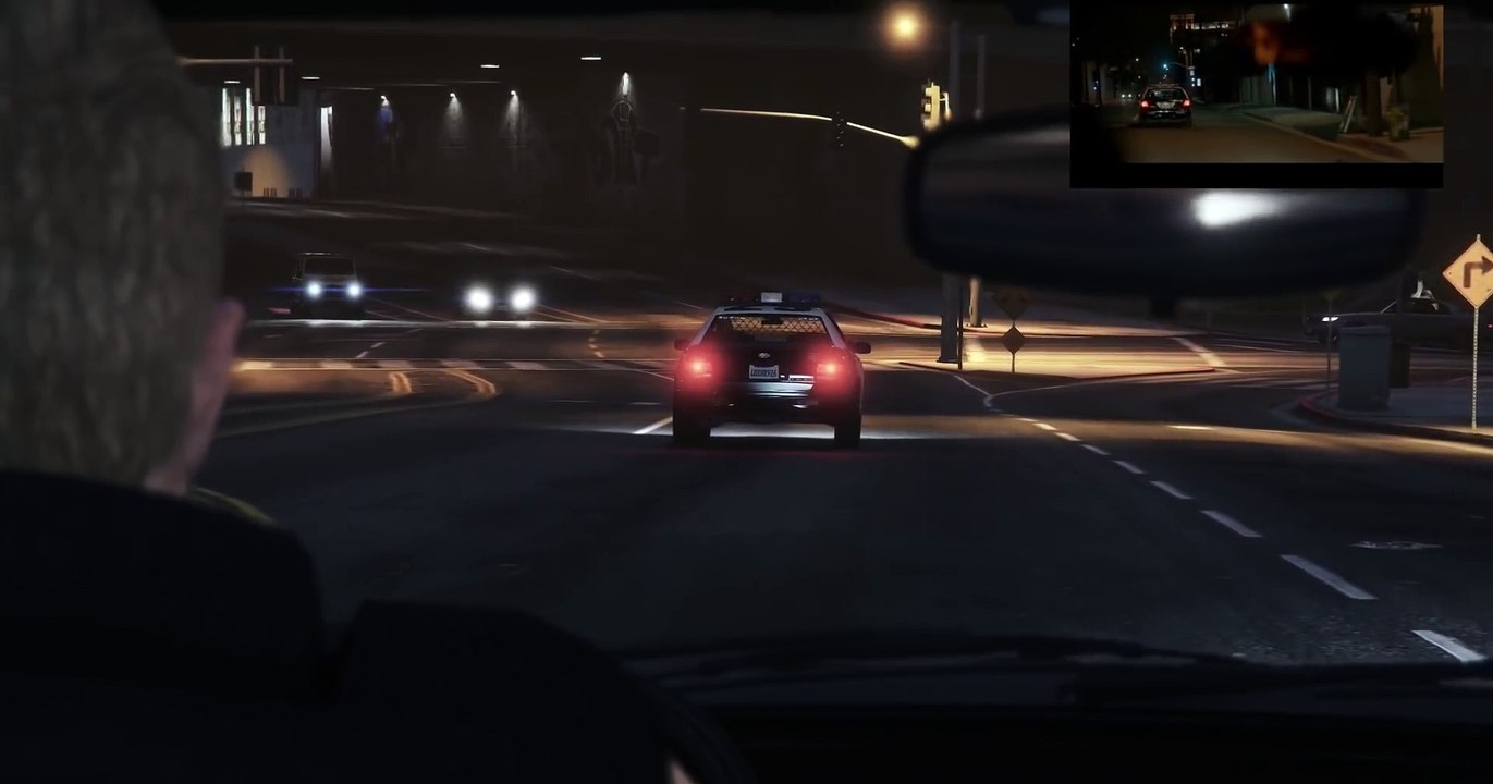 Scène du braquage de "Drive" reproduite dans GTAV avec Ryan Gosling