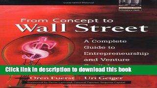 Ebook From Concept to Wall Street: A Complete Guide to Entrepreneurship and Venture Capital Free