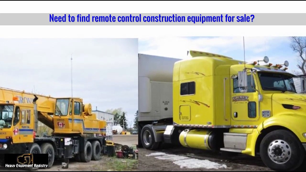Purchase Remote Control Construction Equipment for sale
