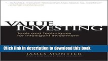 Ebook Value Investing: Tools and Techniques for Intelligent Investment Free Online