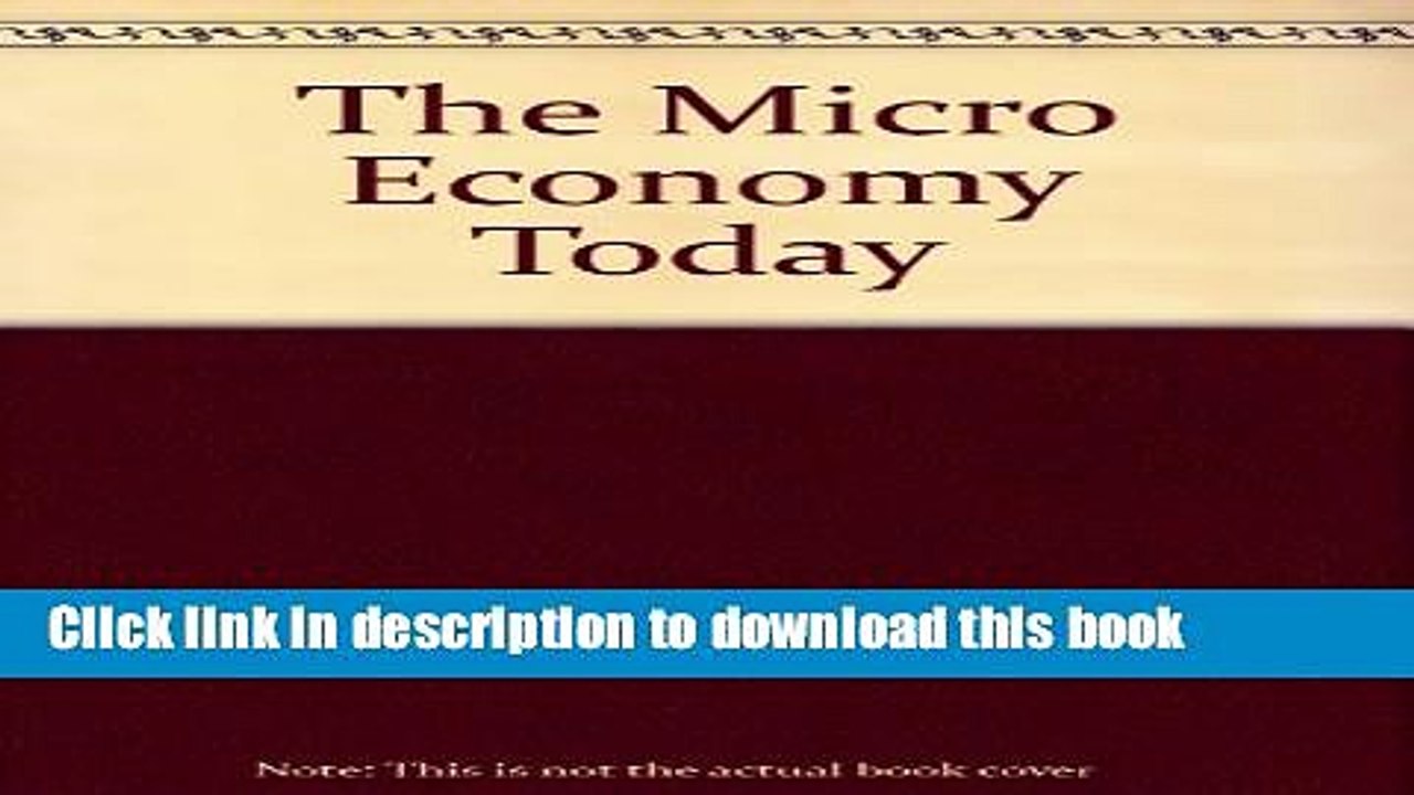 [Read PDF] The Micro Economy Today Download Online