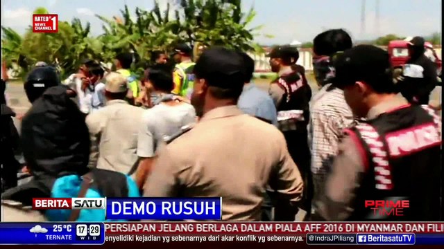 Tolak Proyek PLTU, Unjuk Rasa Warga Cirebon Ricuh