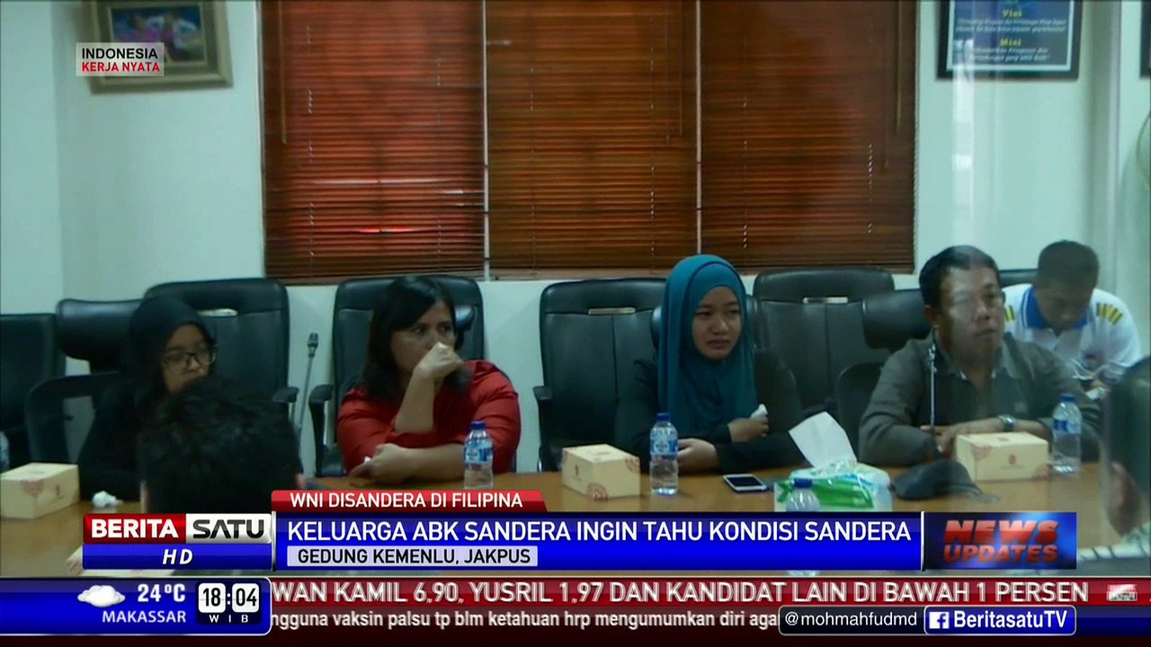 Keluarga ABK Korban WNI yang Sandera Temui Kemenlu